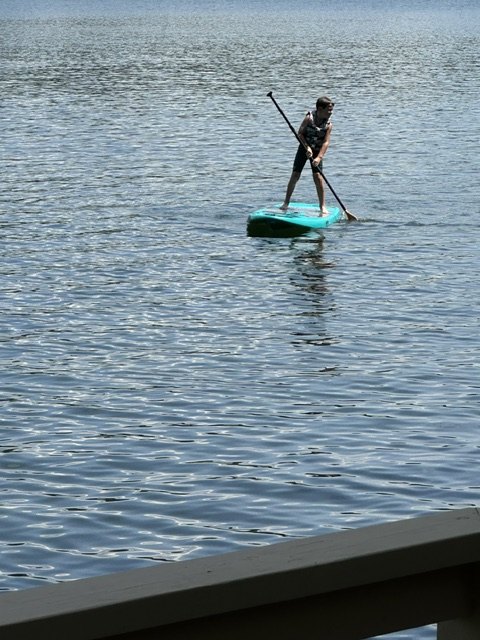 Paddleboarding on Katherine Lake