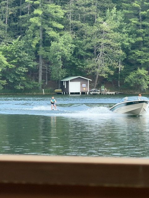 Waterskiing on Katherine Lake